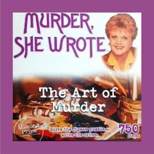 2005 Murder She Wrote: The Art of Murder Mystery Puzzle 750PC Complete W/Booklet